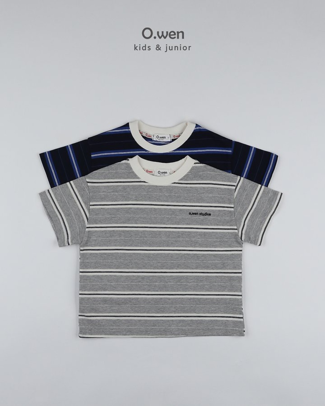 [O.wen] Studio Stripe Tee / [오웬] 스튜디오스트라이프티