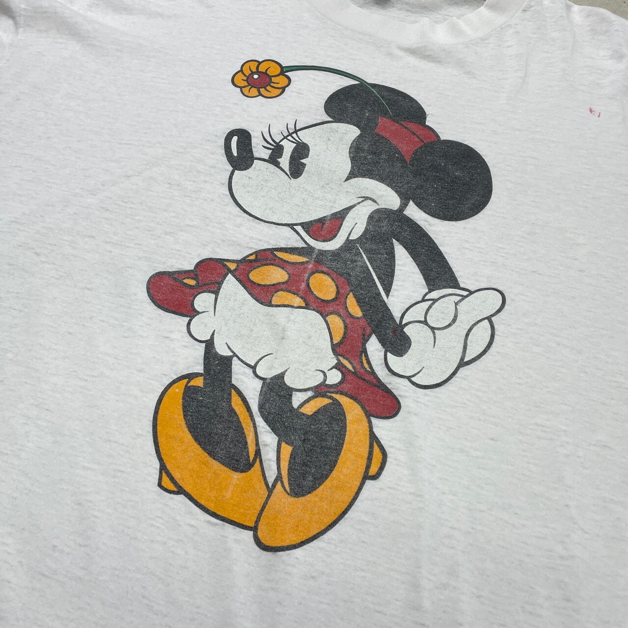 80年代 USA製 Disney ディズニー ミニーマウス キャラクターTシャツ T  