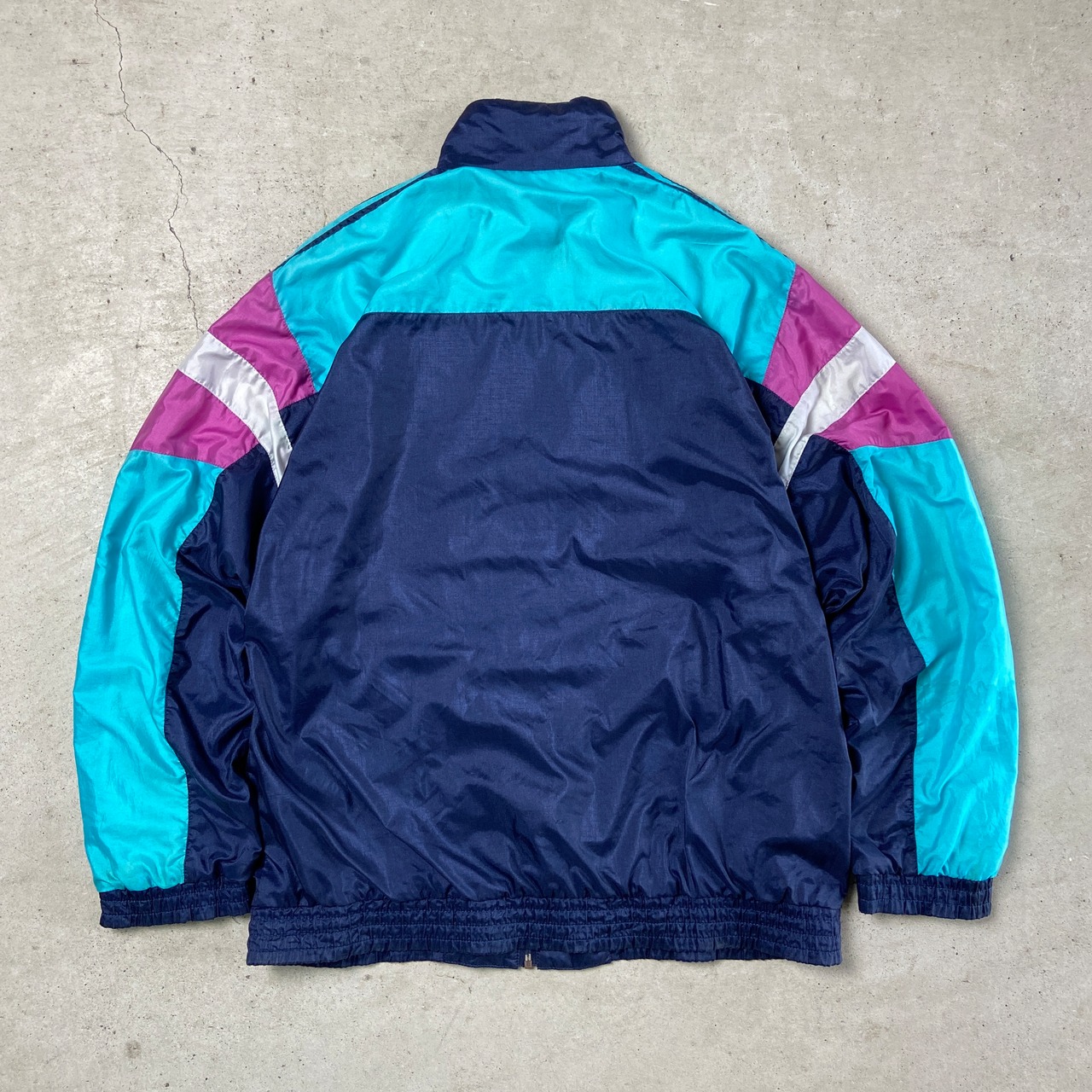 80年代 adidas アディダス ナイロン トラックジャケット メンズL相当 