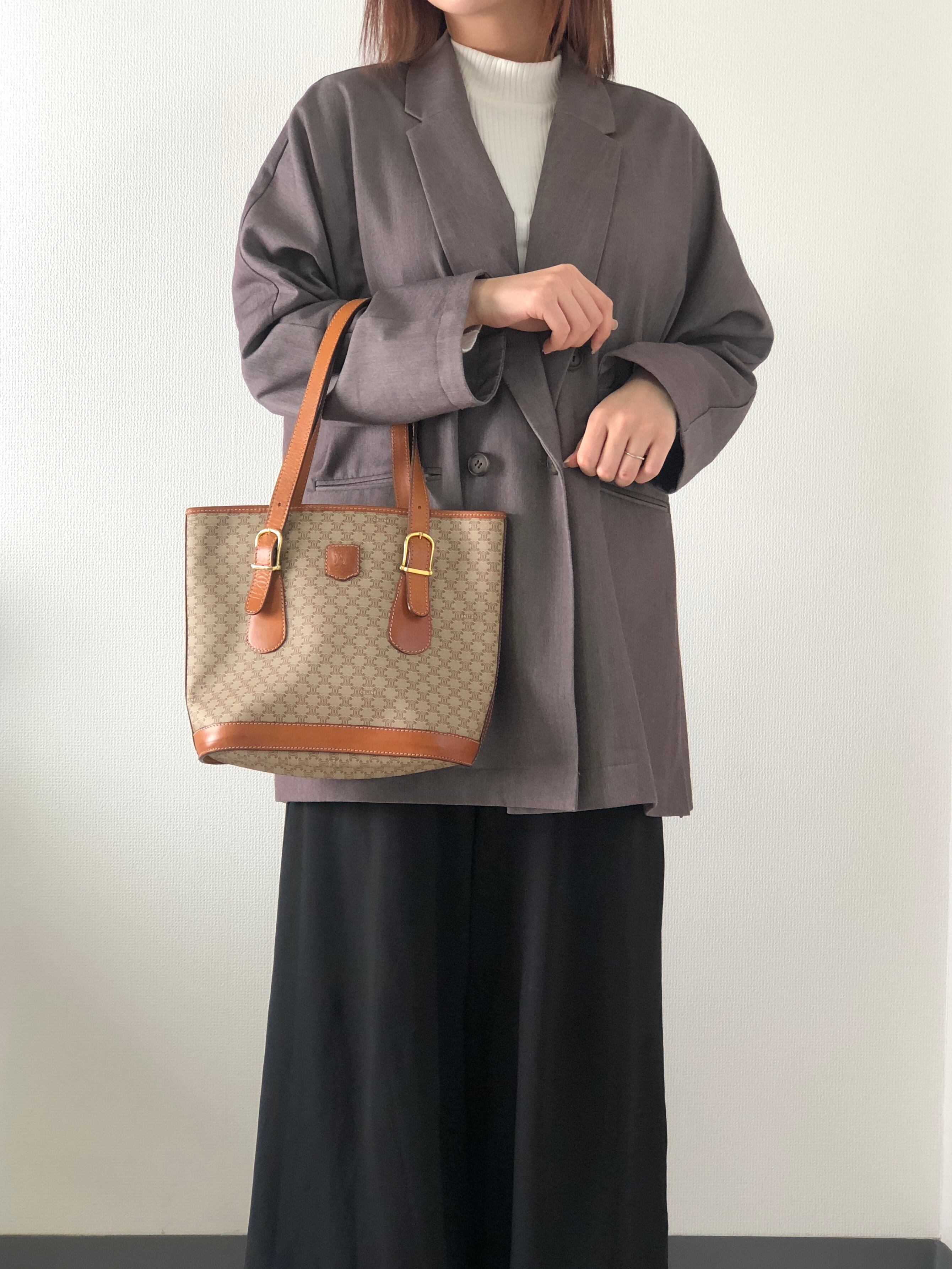 極 美品 CELINE セリーヌ マカダム ブラゾン 戸惑っ トリオンフ  