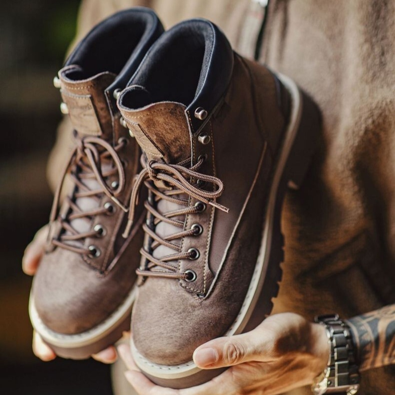 Vintage Brown Suede Work Boots / ヴィンテージ ブラウン スエード ワーク ブーツ