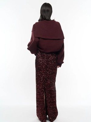 【26AW | WOMEN】POOLDE プールデ / トップス / Sailor Shawl Knit. PLD-26AW-TP04