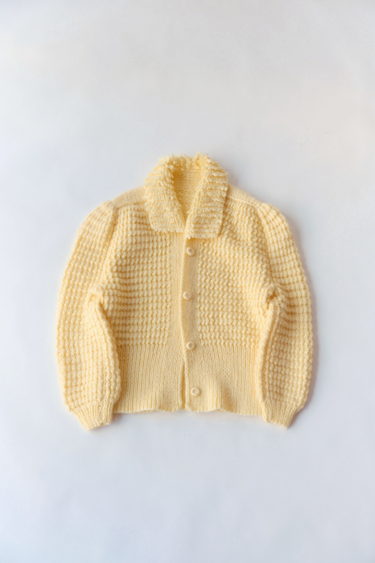 Mokemoke collar ivory cardigan