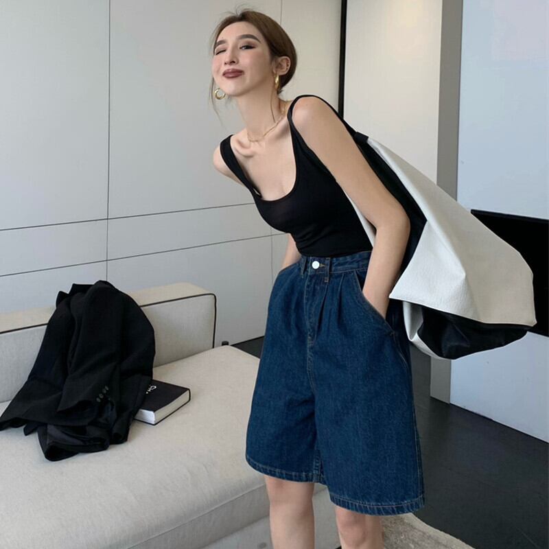 スタイルスタンダードハイウェストショーツ レディースサマーパンツ カジュアル レトロ ストリート 夏物 ブルマー ガールズファッション20292655865