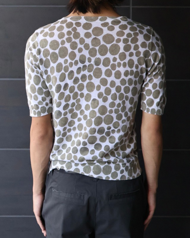 random dots half sleeve top