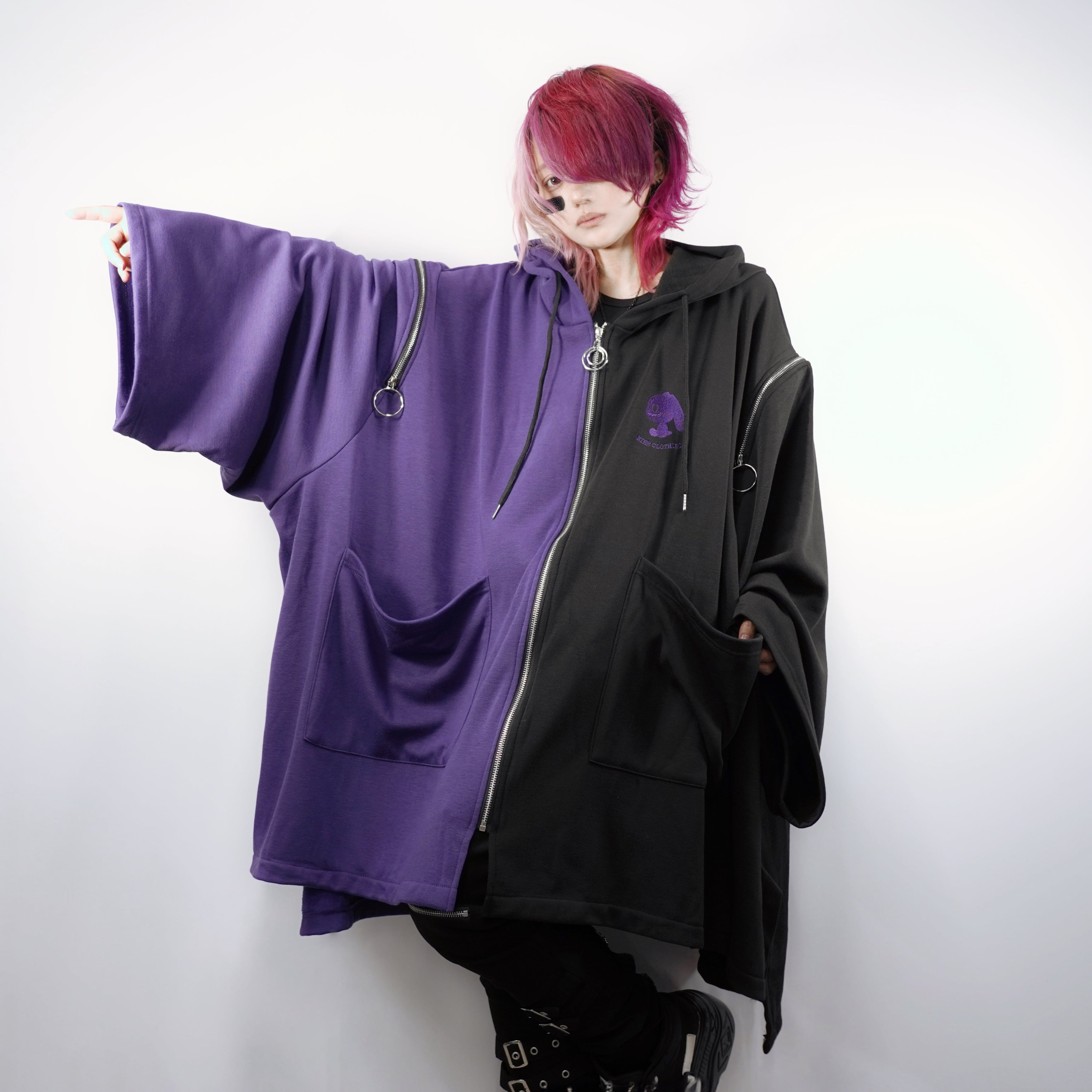 12/30.31日限定66%OFF MEGA SALE】防寒ポンチョ風SUPER OVER SIZE 2WAY