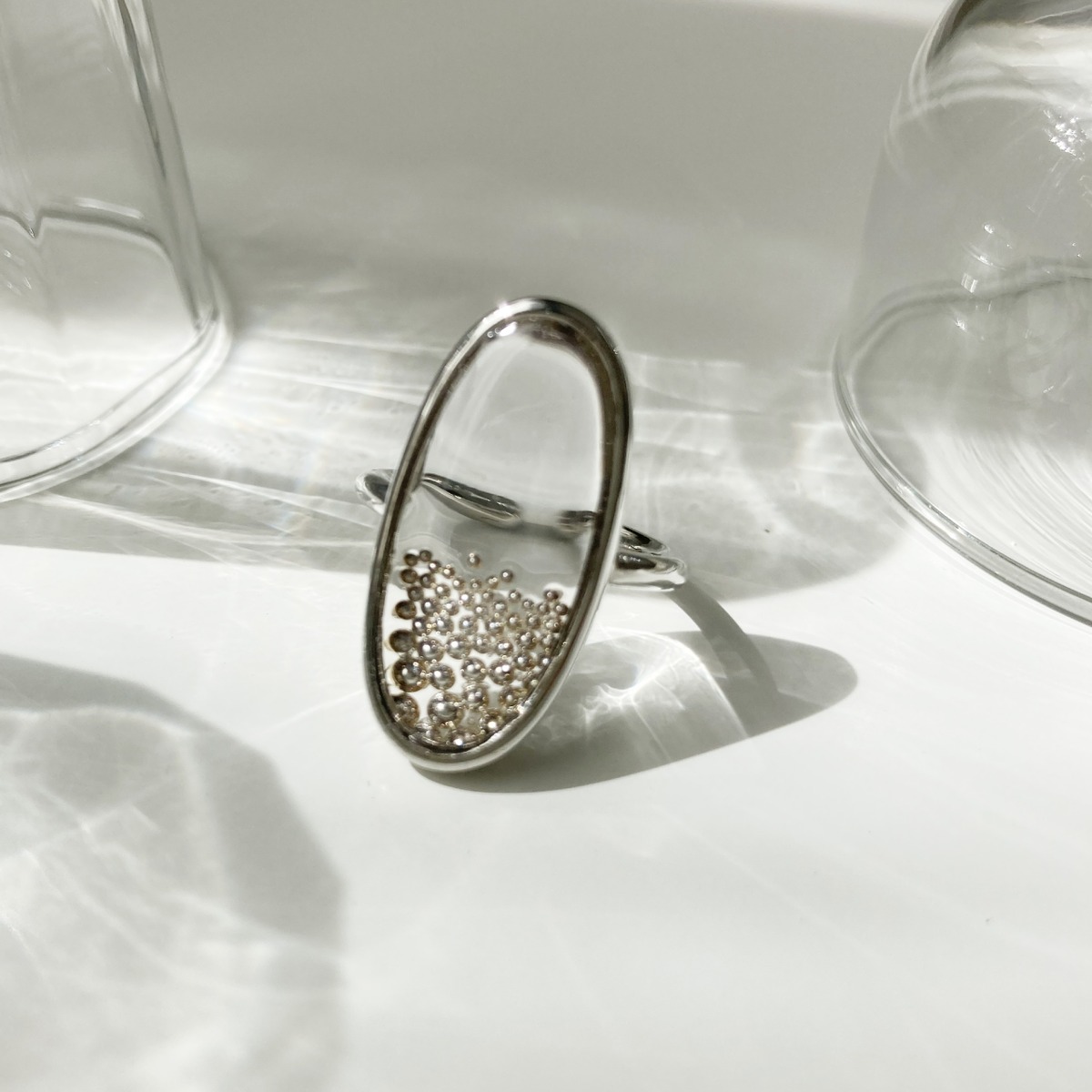 【送料無料】泡-Awa Ring-[ソフトモードなアクセサリー]モード ギフト ご褒美 結婚式 ひとくせ 個性的 | LIGHT[ソフトモード ...