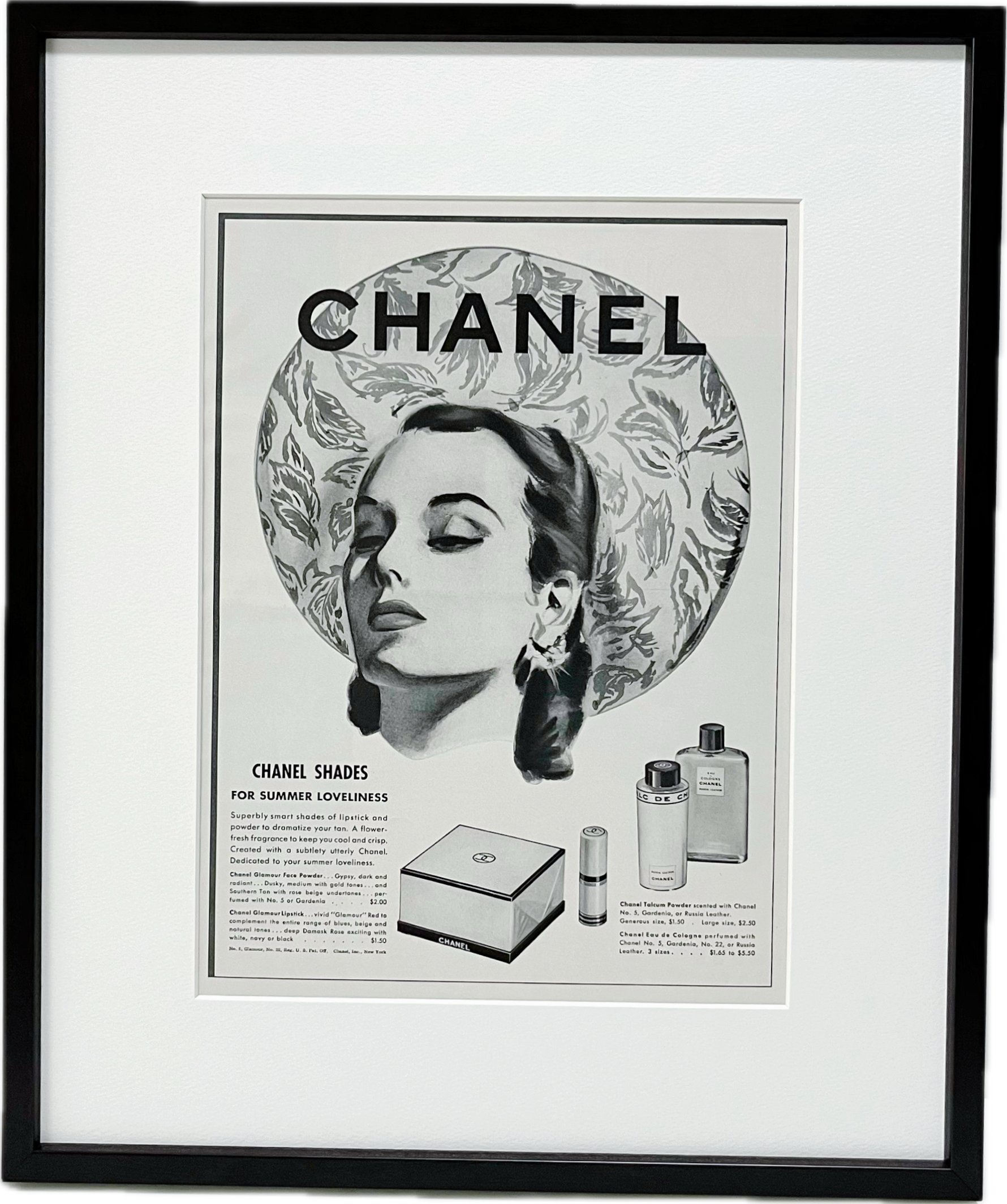 CHANEL vintageポスター 1941 広告＞ CHANEL シャネル ポスター ヴィンテージ アートポスター