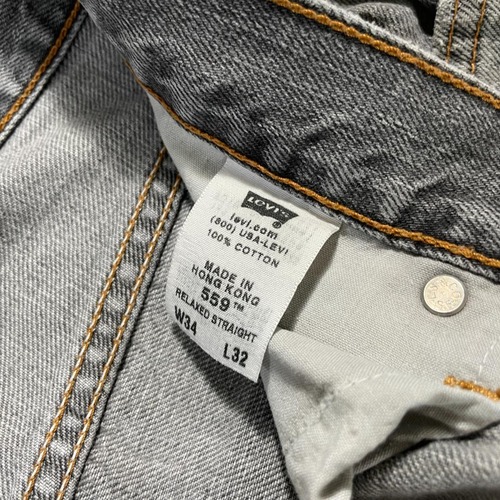 【W34 L32】 香港製 usa levi's blue リーバイス 559 詳細写真4