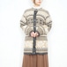 EU VINTAGE your Sixth Sense PATTERNED DESIGN MOHAIR LONG KNIT CARDIGAN/ヨーロッパ古着柄デザインモヘアロングニットカーディガン