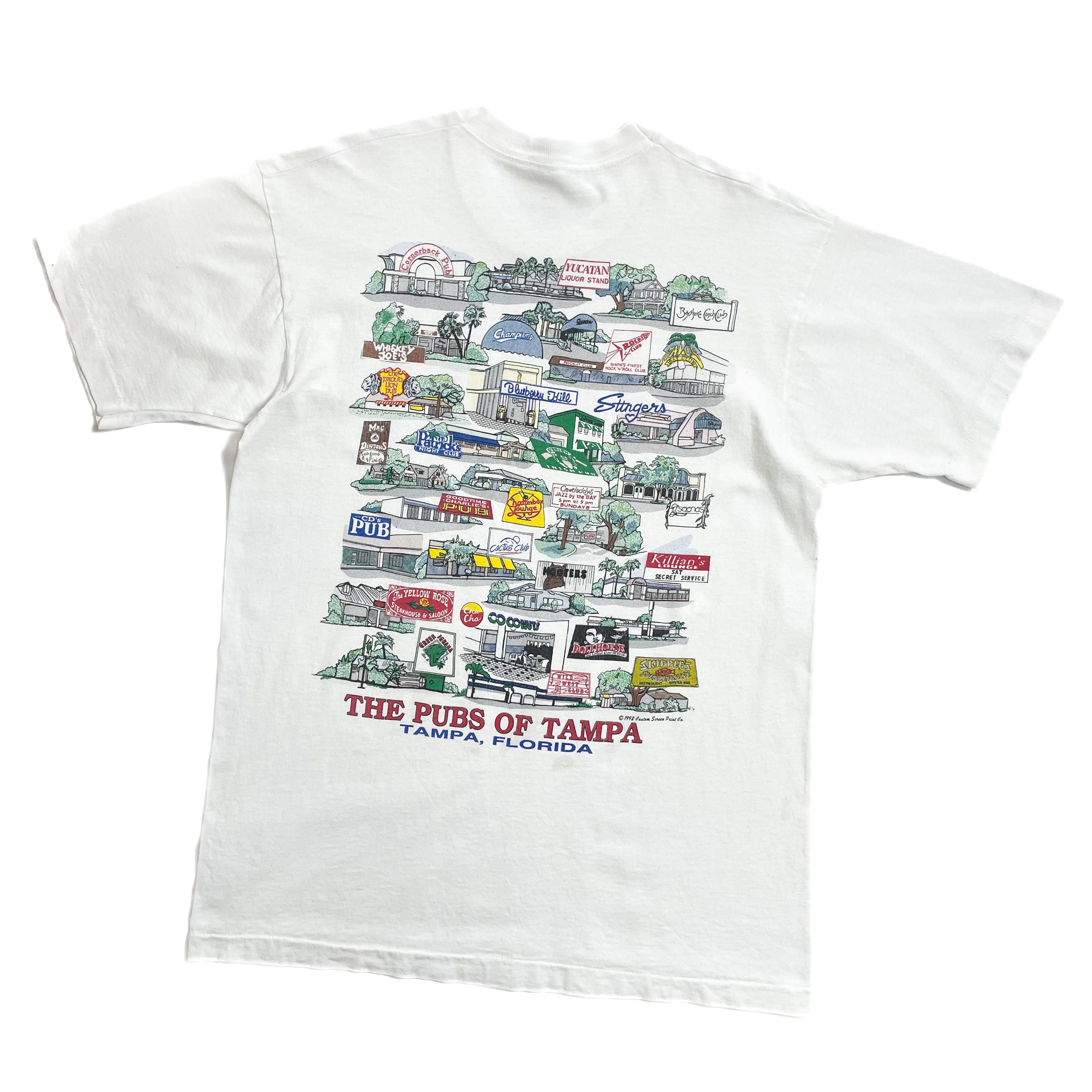 70s USA製 Hilton ヒルトン ボーリングシャツ XL ネイビー ビール