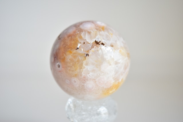 Flower agate sphere - フラワーアゲート