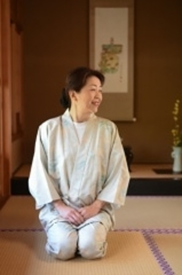 白大島作務衣（M〜L L）