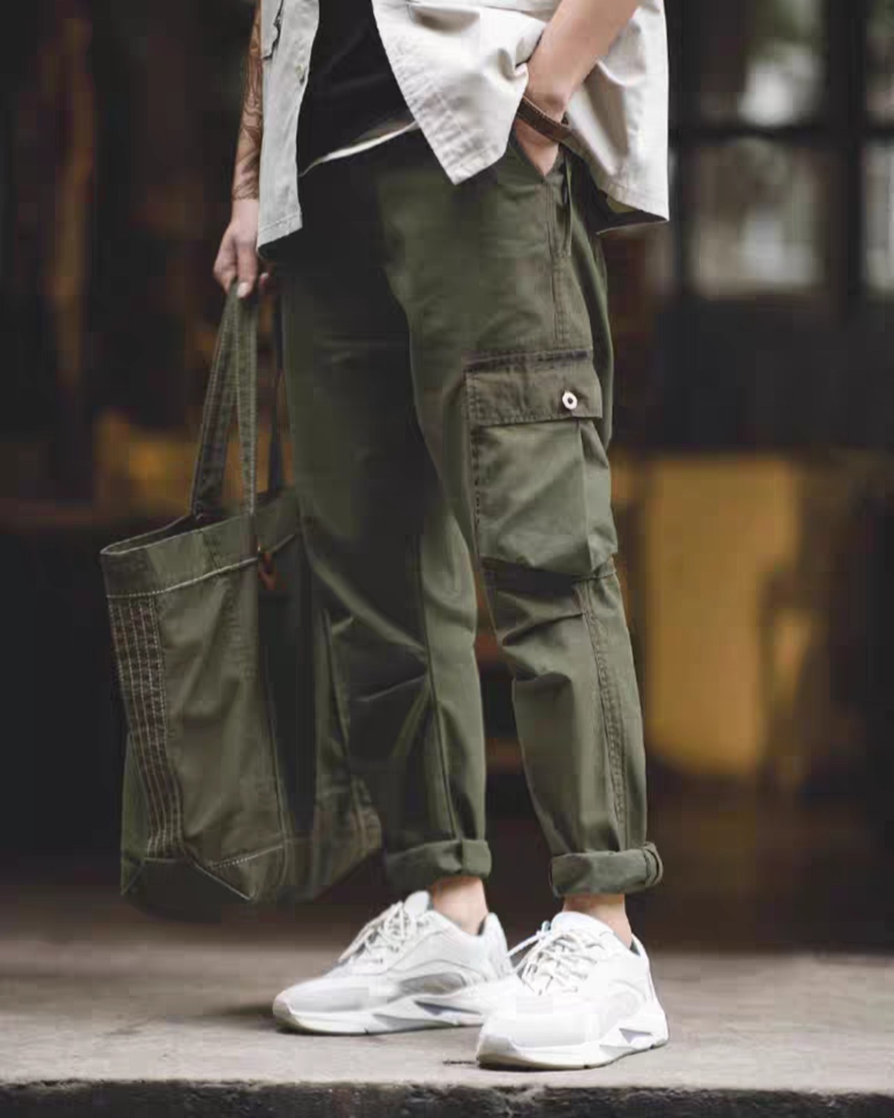 Retro Alien Pocket Pants  K0276