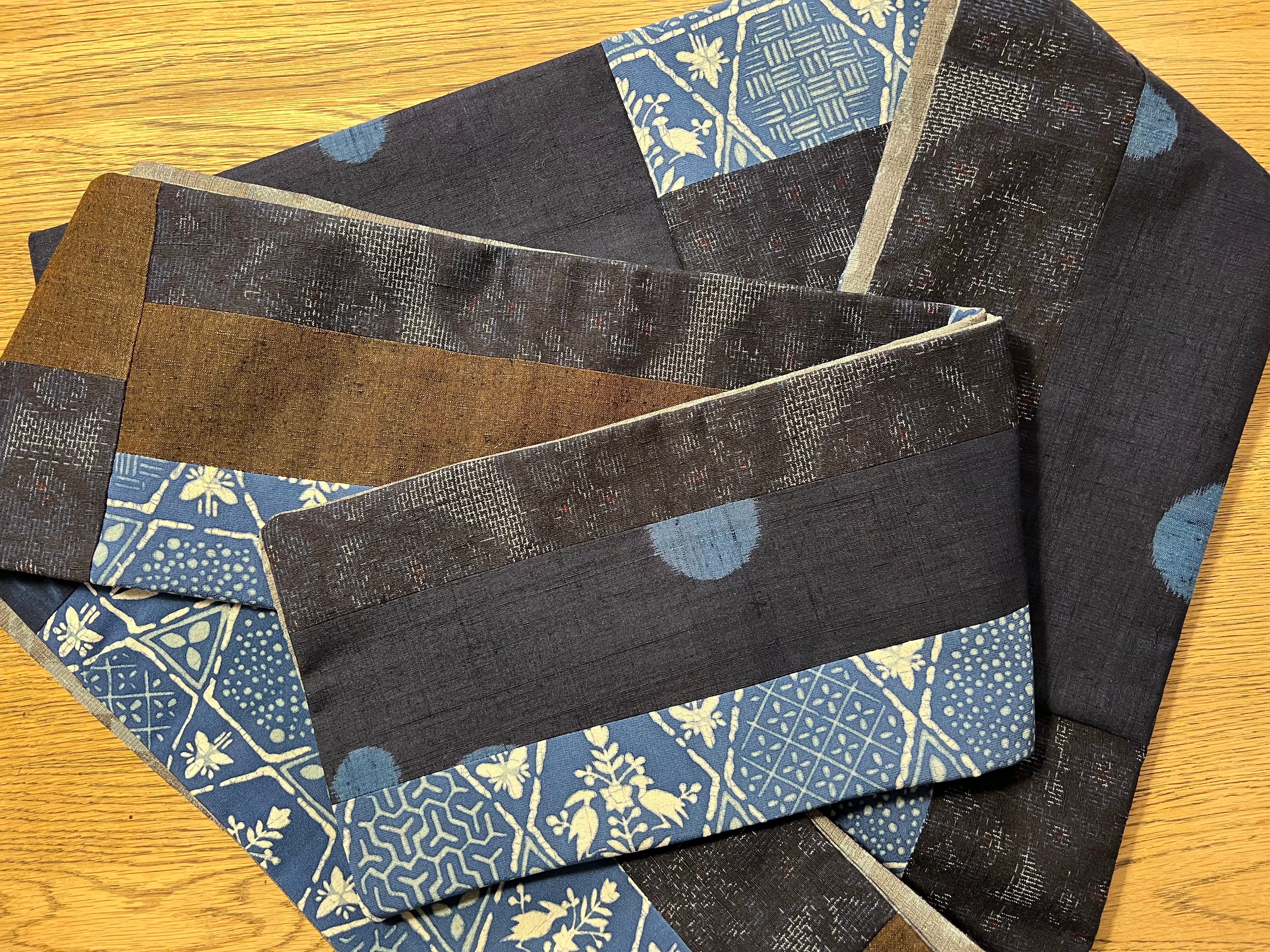 新作】ハンドメイド パッチワーク半幅帯 57 | Kohaku kimono