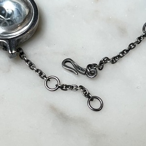 BOTTEGA VENETA silver bracelet set with glass