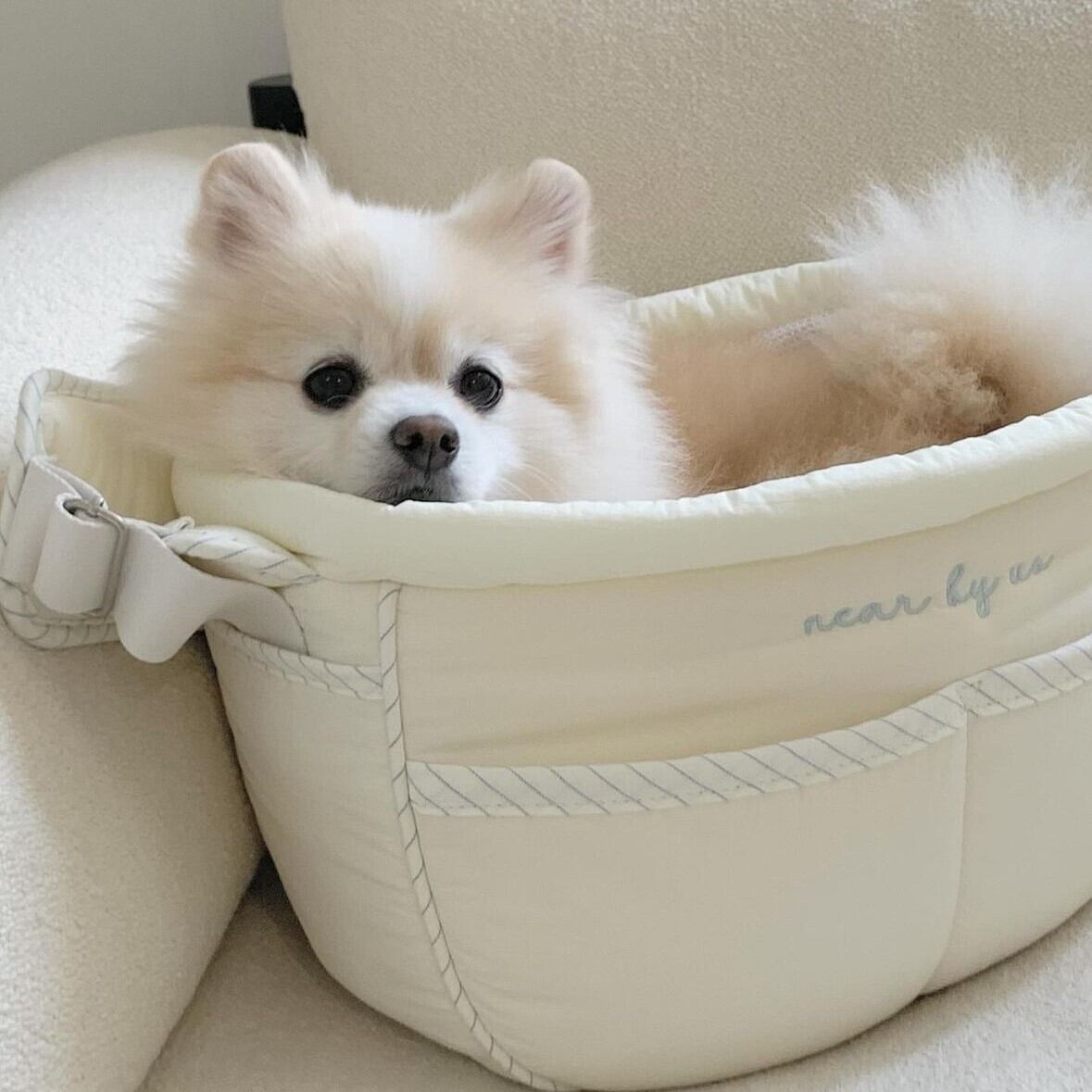 予約】[near by us] tarte bag（3size／milk ivory） | LUANA DOG