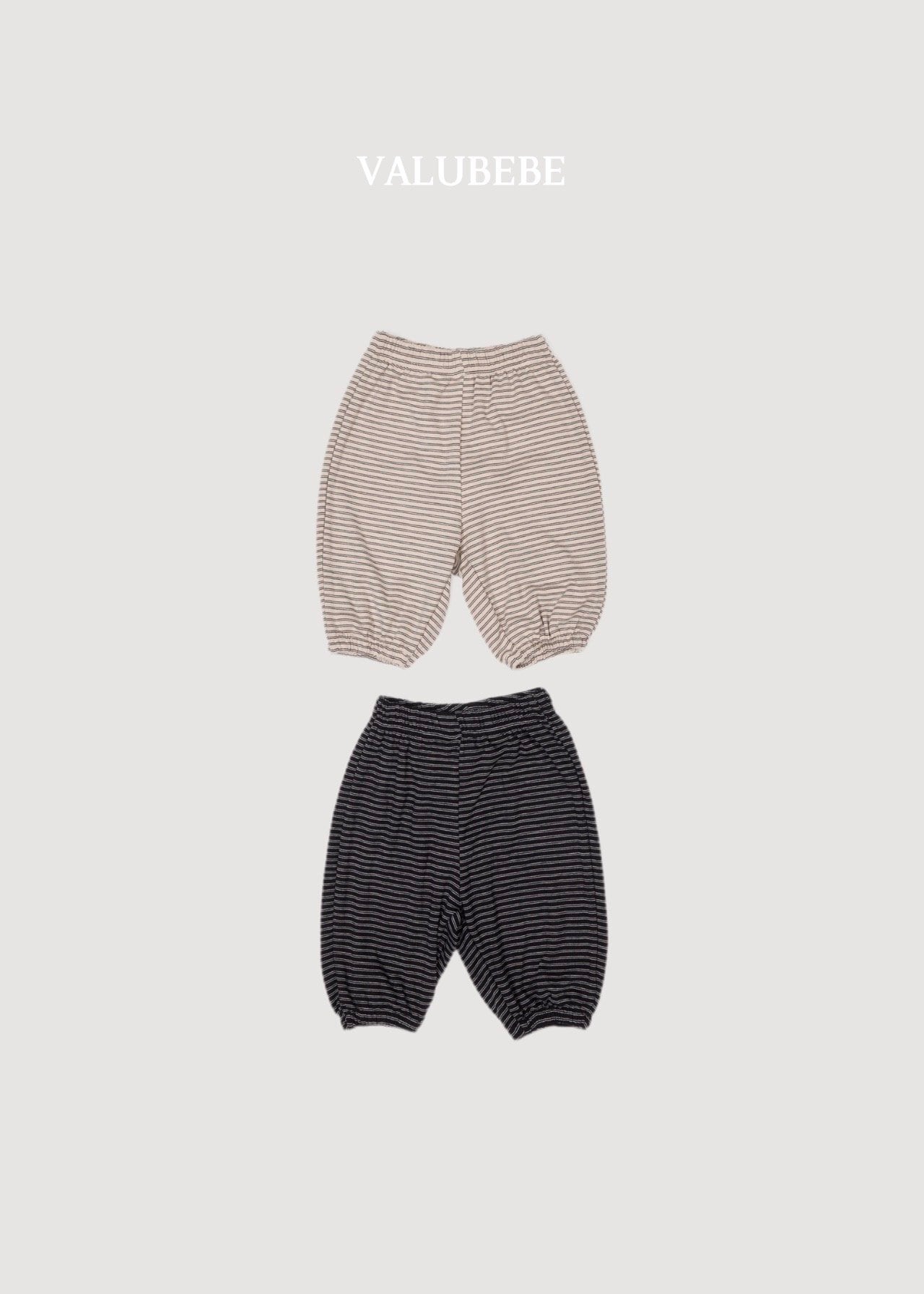 送料無料【予約】/ autumnエンボパンツ(ボーダー) /valubebe