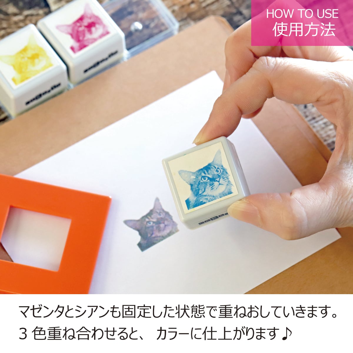カラースタンプCARASTA 葛飾北斎/神奈川沖浪裏 CR-006 | 浸透印