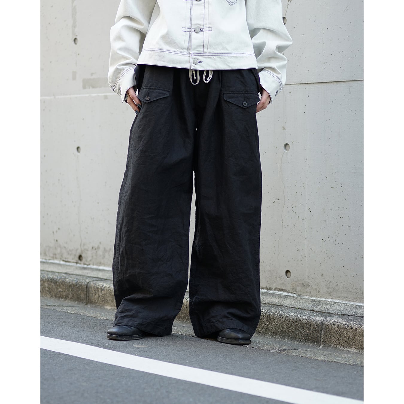KLASICA] (クラシカ) 26S-TRS-F50 Snow-camo style String Big Pants