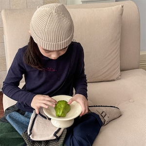 春英字刺しゅうモコモコTシャツ