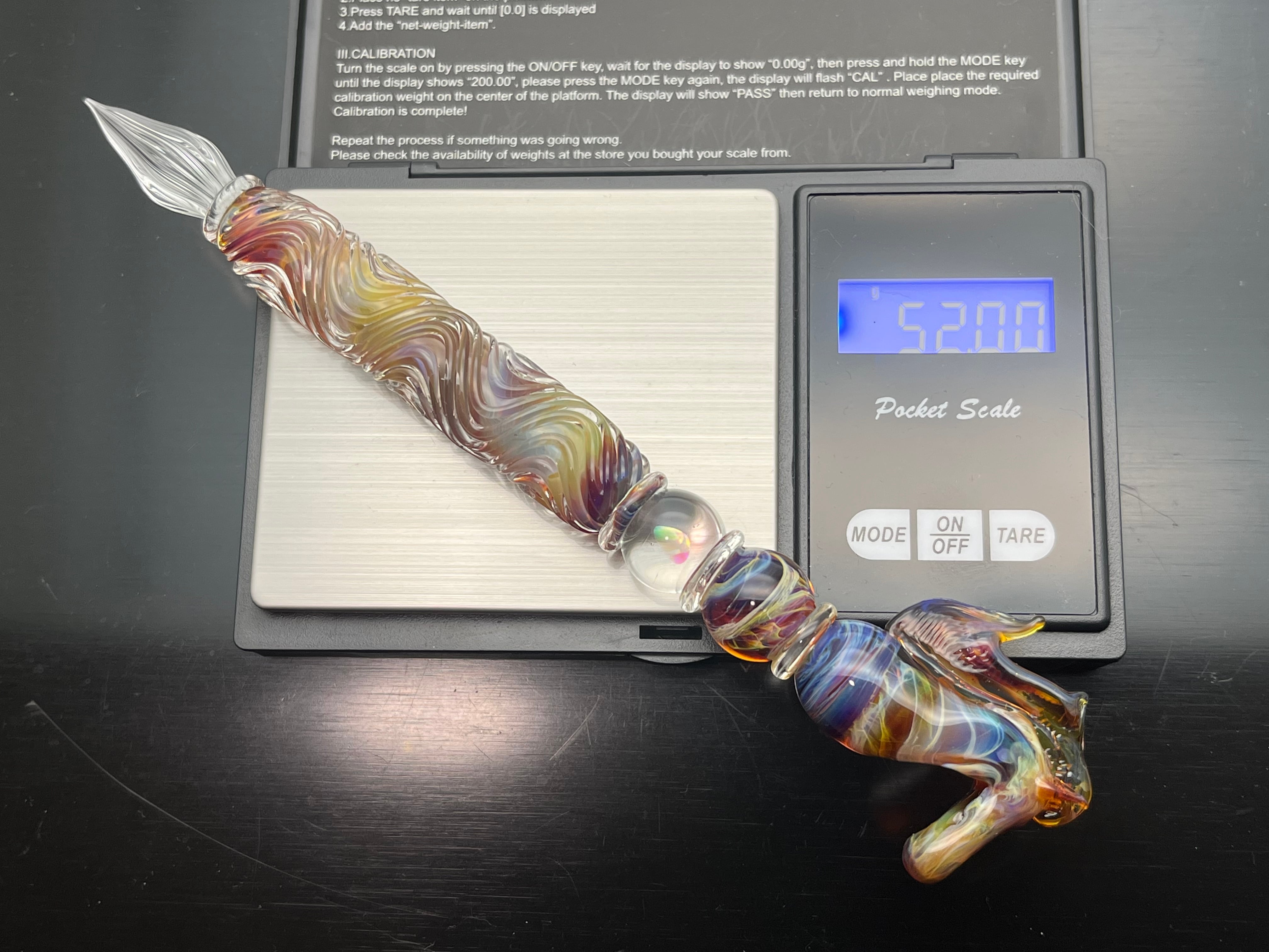 new Limited edition 硬質ガラスペン チェス『ナイト