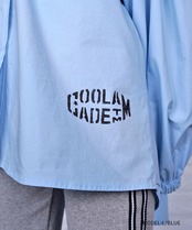 【直営限定ITEM】ペイントフーディーシャツ (L/BLUE)　CQ-48004H