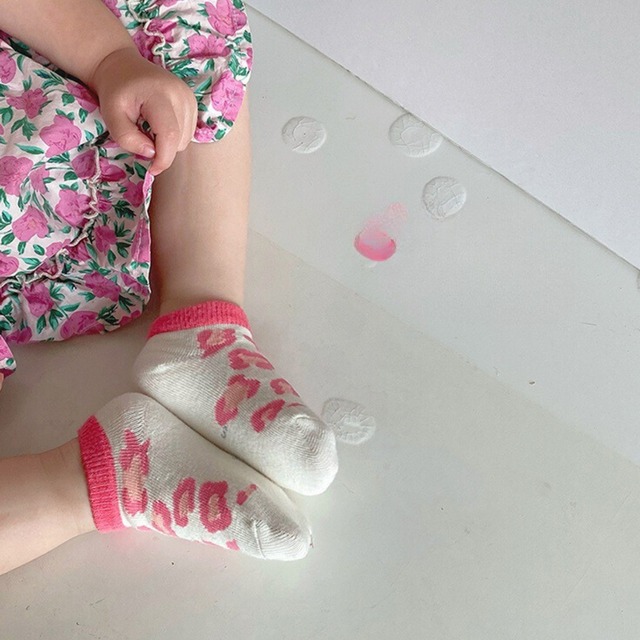 【即納】アニマル柄のくるぶしソックス 3足セット