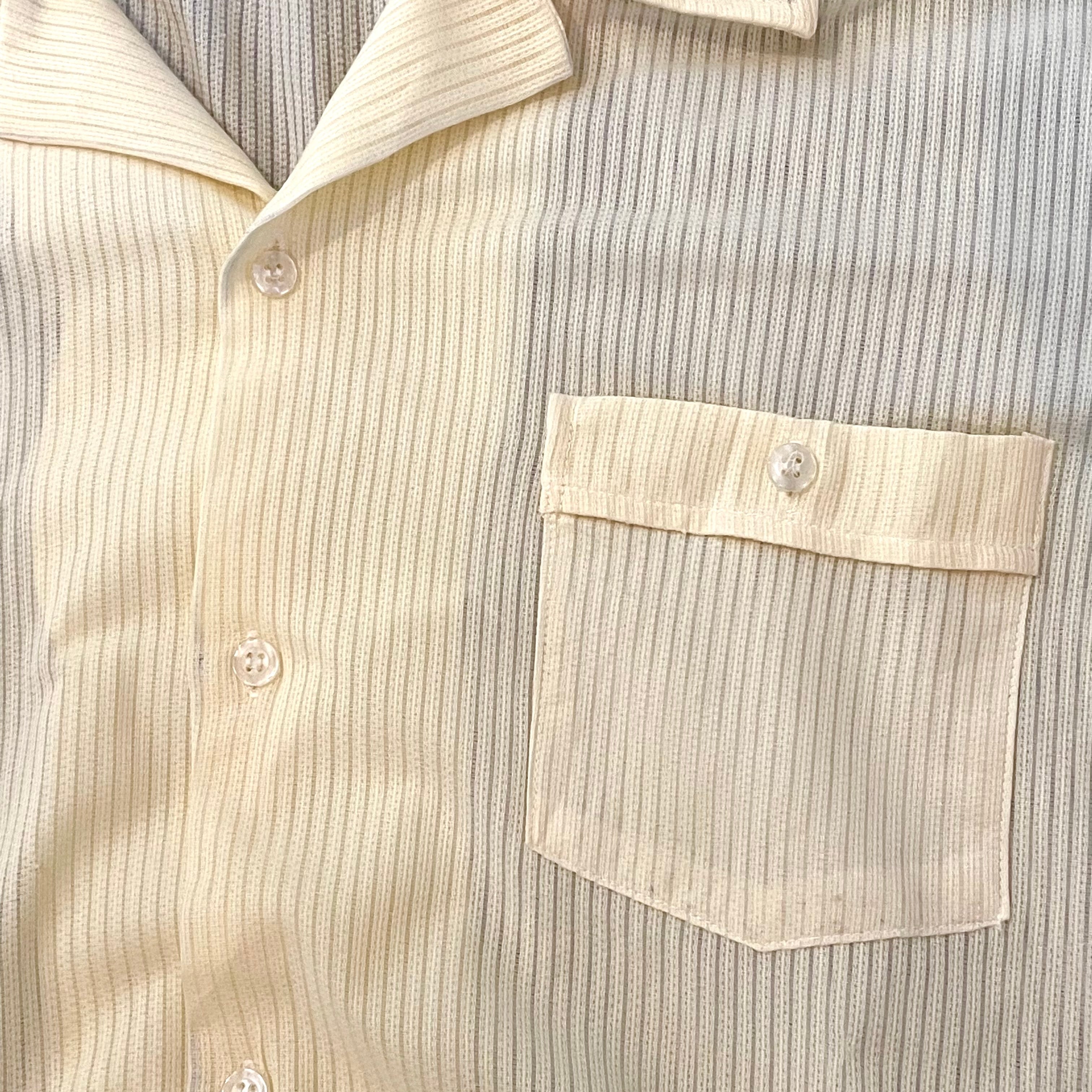 KING SPORT】60s 70s オープンカラーシャツ 開襟シャツ 