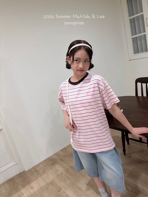 [Matilda&Lee] Slow Striped Tee (15/17/19) / [마틸다앤리] 슬로우단가라티 (15/17/19)