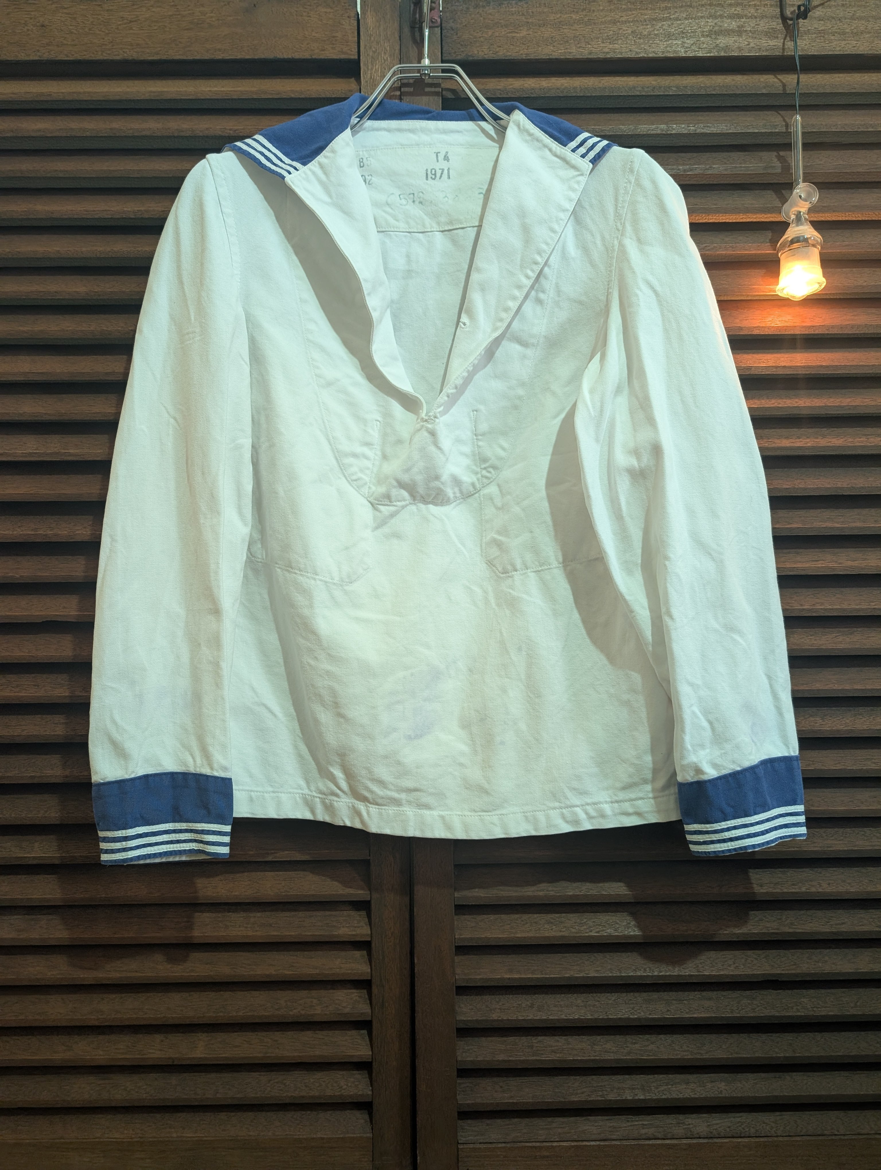 70s 1971 France Navy Sailor Tops