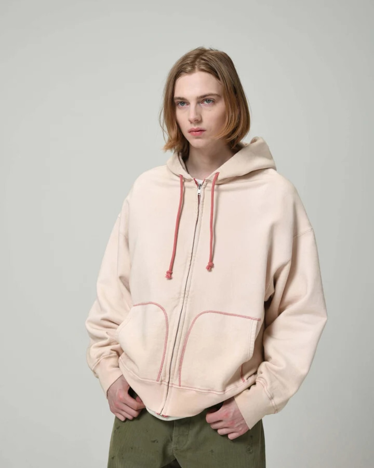 BOWWOW / OVERFADED ZIP HOODIE