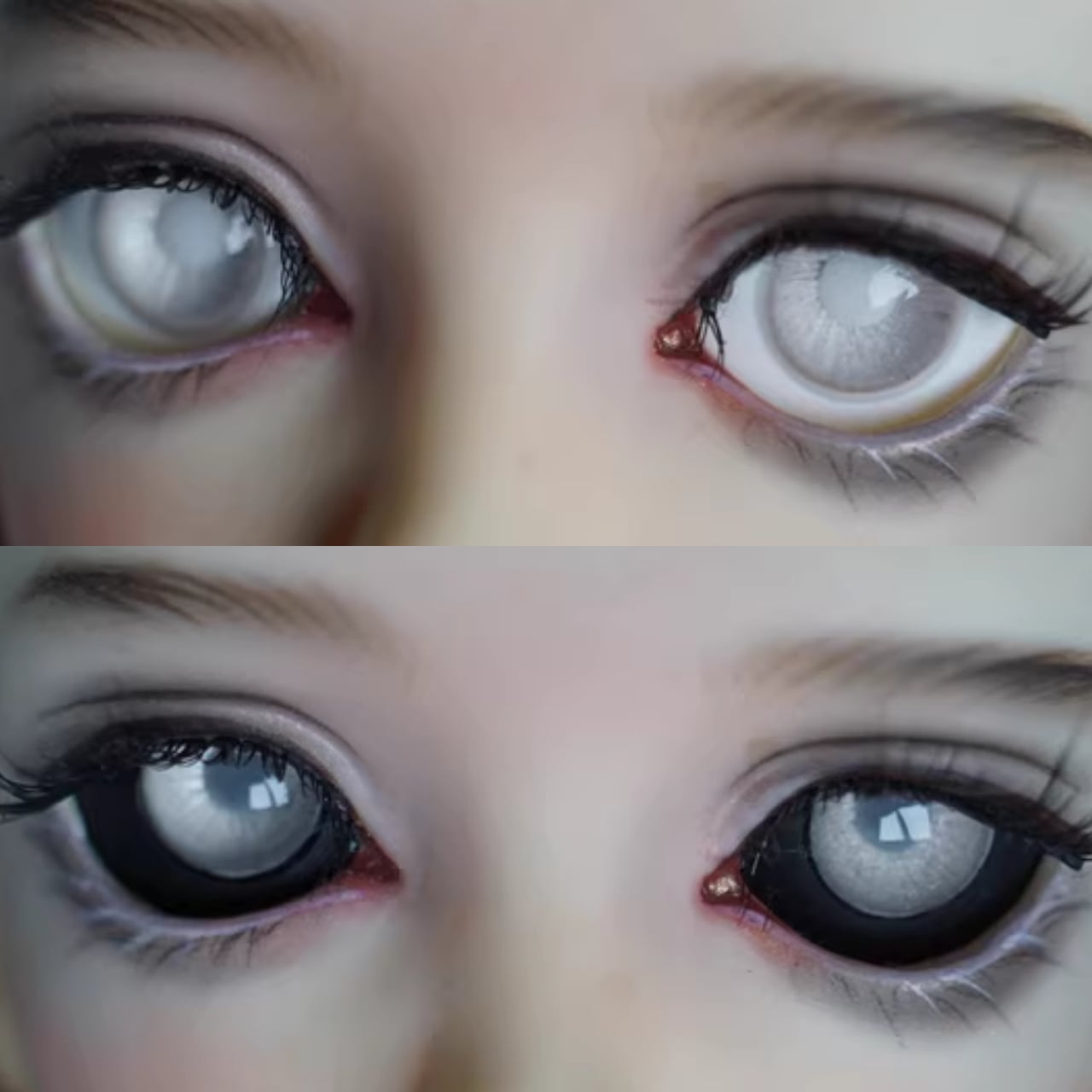 BJDドールアイ16mm-8石膏アイ Kokoro Dolls 073番 現品BJDドールアイ 16mm-8 石膏アイ 手作り 目玉 瞳 球体関節