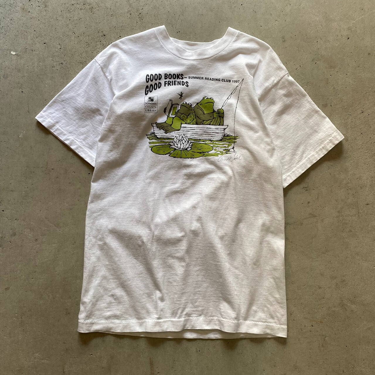 90年代 がまくんとかえるくん アーノルド・ローベル 絵本 プリントT