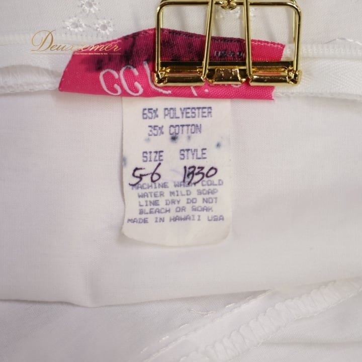 フラダンス 衣装 ワンピース ドレス ホワイト系 CC Fashions ハワイ製