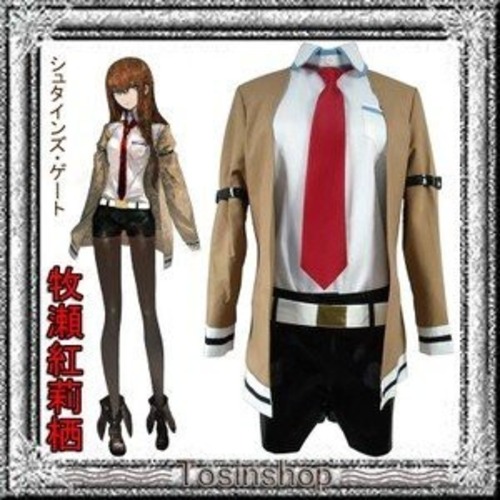 K2997　STEINS GATE シュタインズ・ゲート 牧瀬 紅莉栖　風 　cosplay　コスチューム ハロウィン　イベント