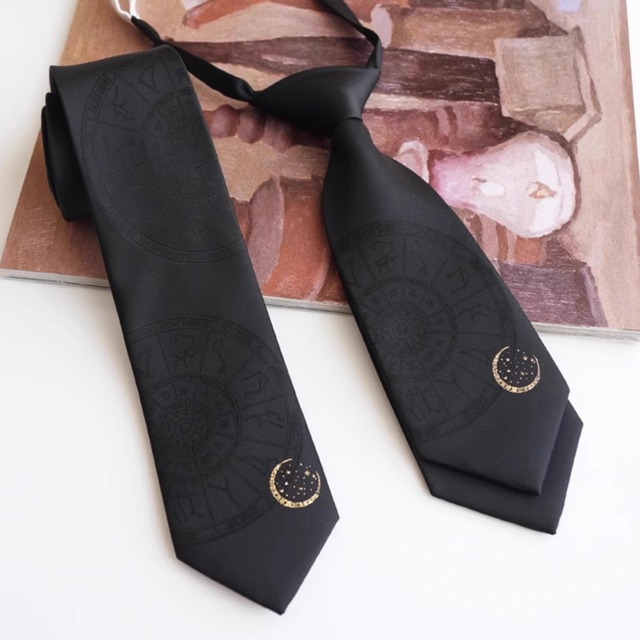 12星座アストロラーべ ネクタイ/アジャスター付きショートタイ(全2種