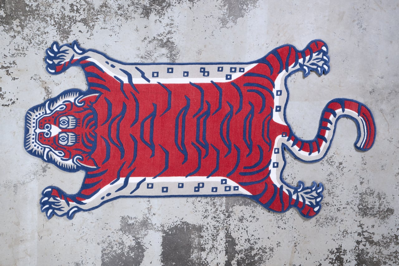 Tibetan Tiger Rug 《Lサイズ•ウール・オリジナル3・ブレイブリーオブ