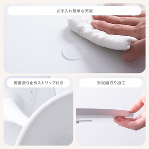 2点セット カフェテーブル+折りたたみクリアチェア