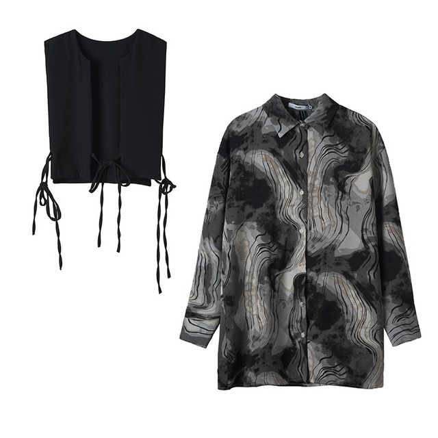 Nuance art dress shirt + best set C0014