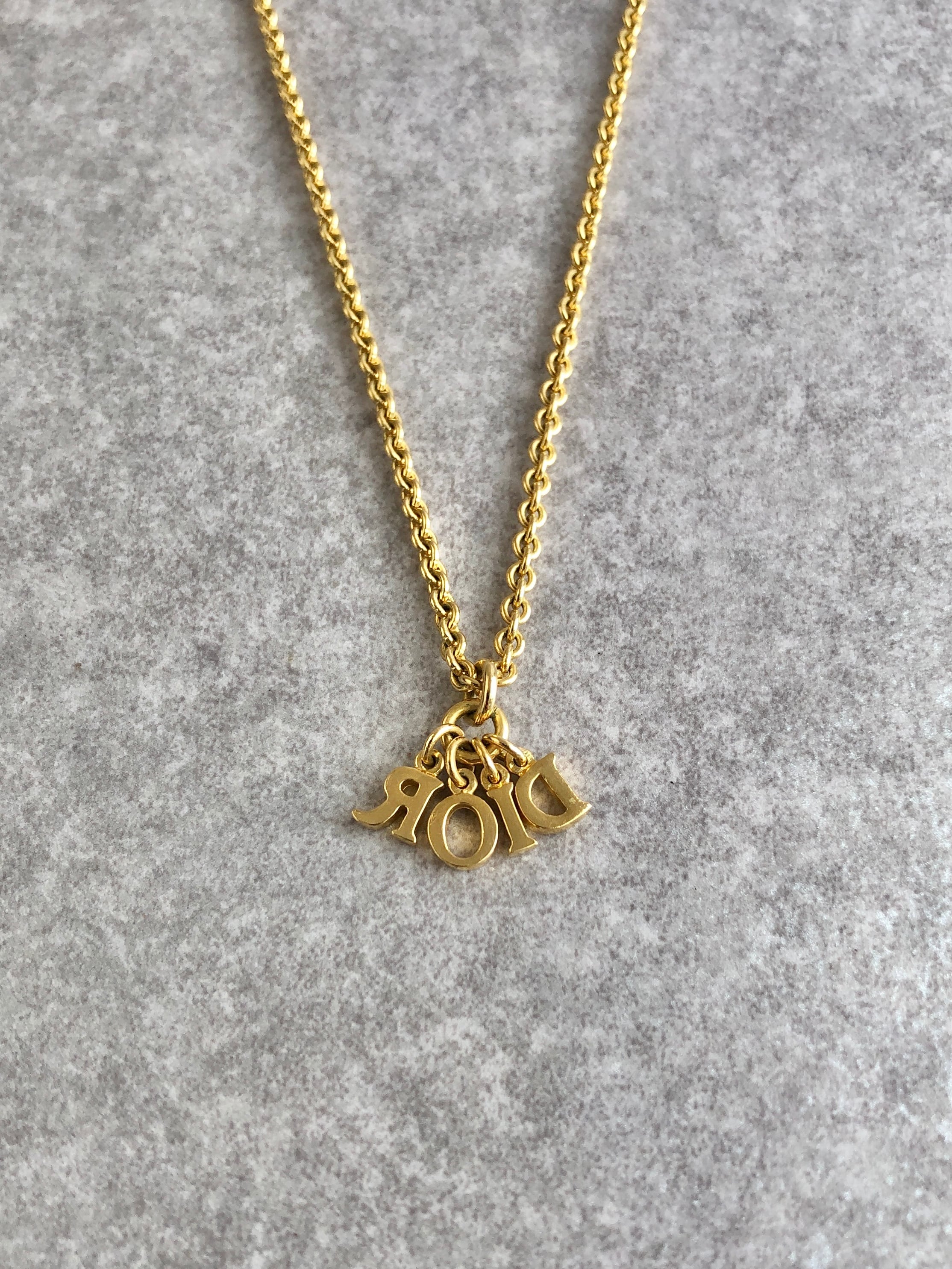 vintage Dior ゴールド ネックレス sv925 レトロ 古着 F14 vintage Dior ゴールド ネックレス sv925 レトロ 古着 F14