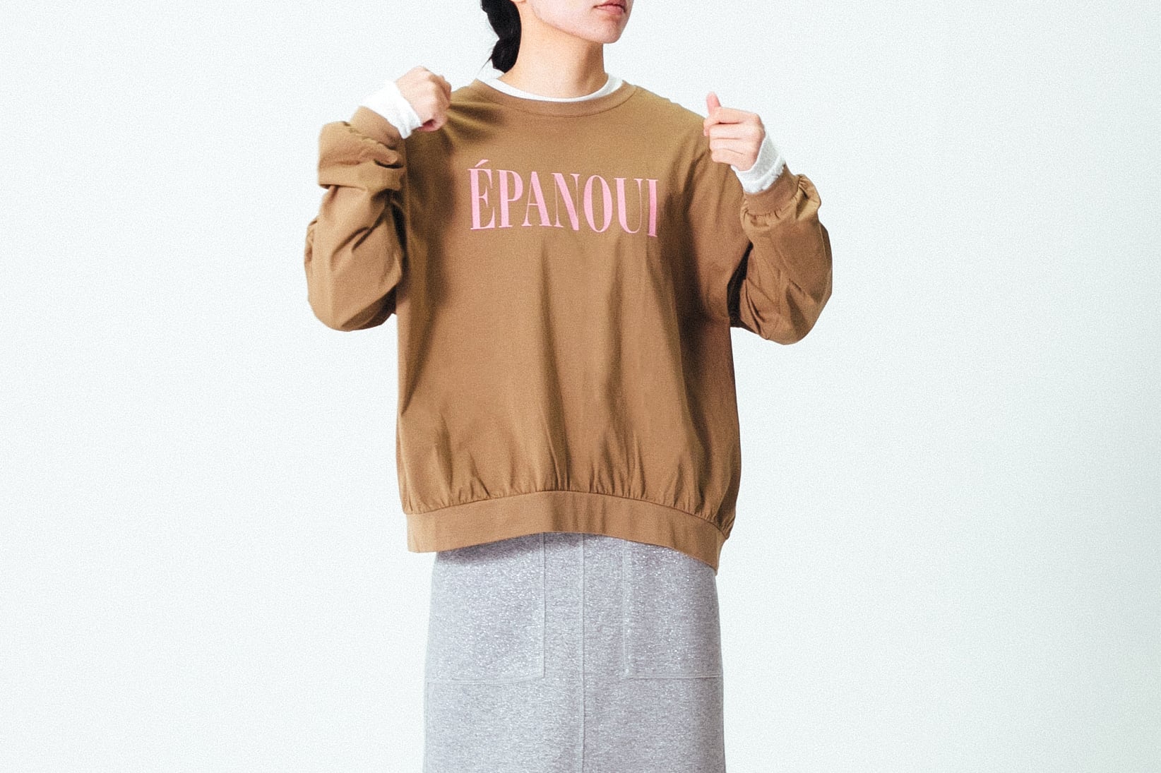 HIGH GAUGE JERSEY WIDE TEE:ハイゲージ天竺 ワイドTEE "EPANOUI"