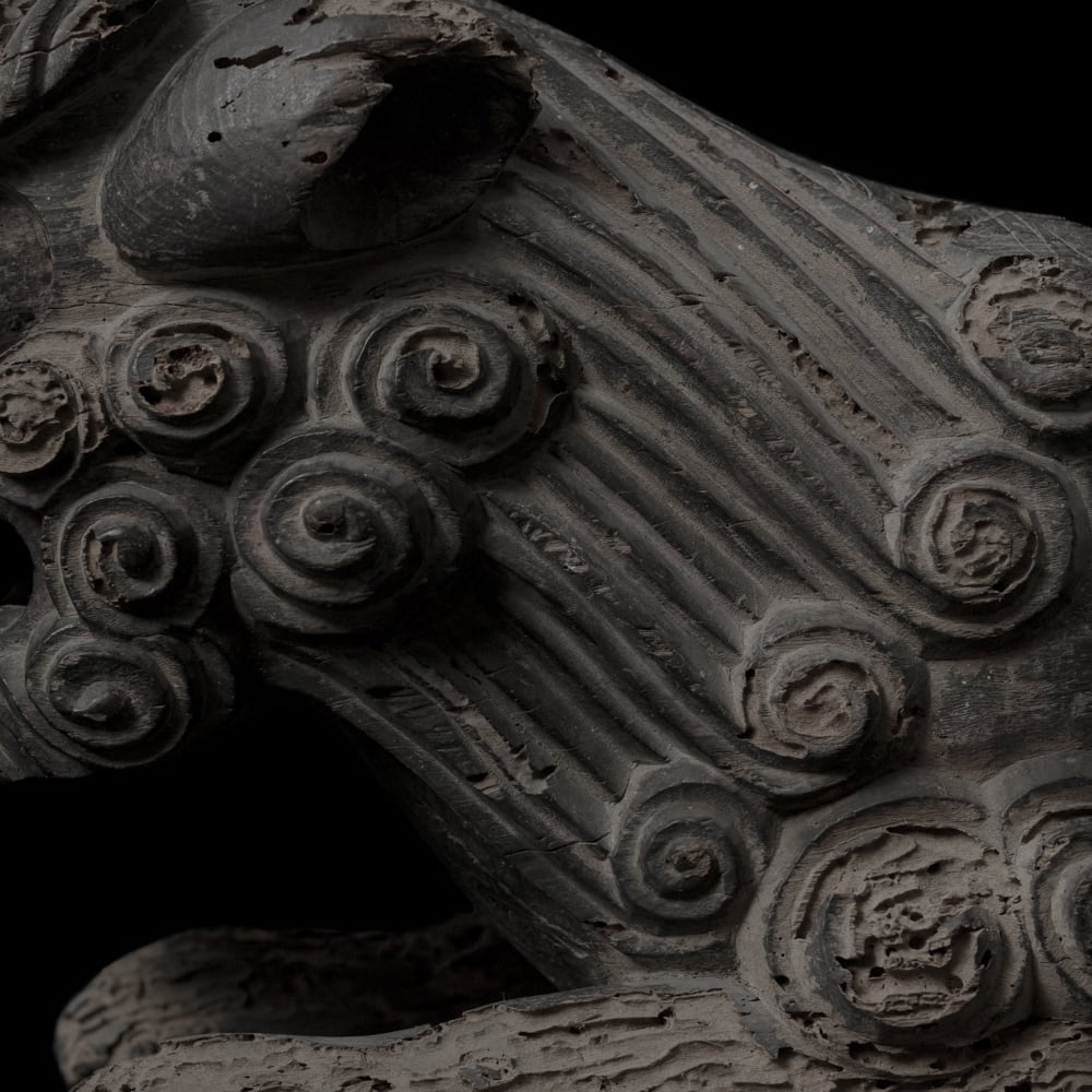 社寺彫刻 獅子守護獣 木像, 日本, 江戸時代, 17世紀-18世紀. | olim