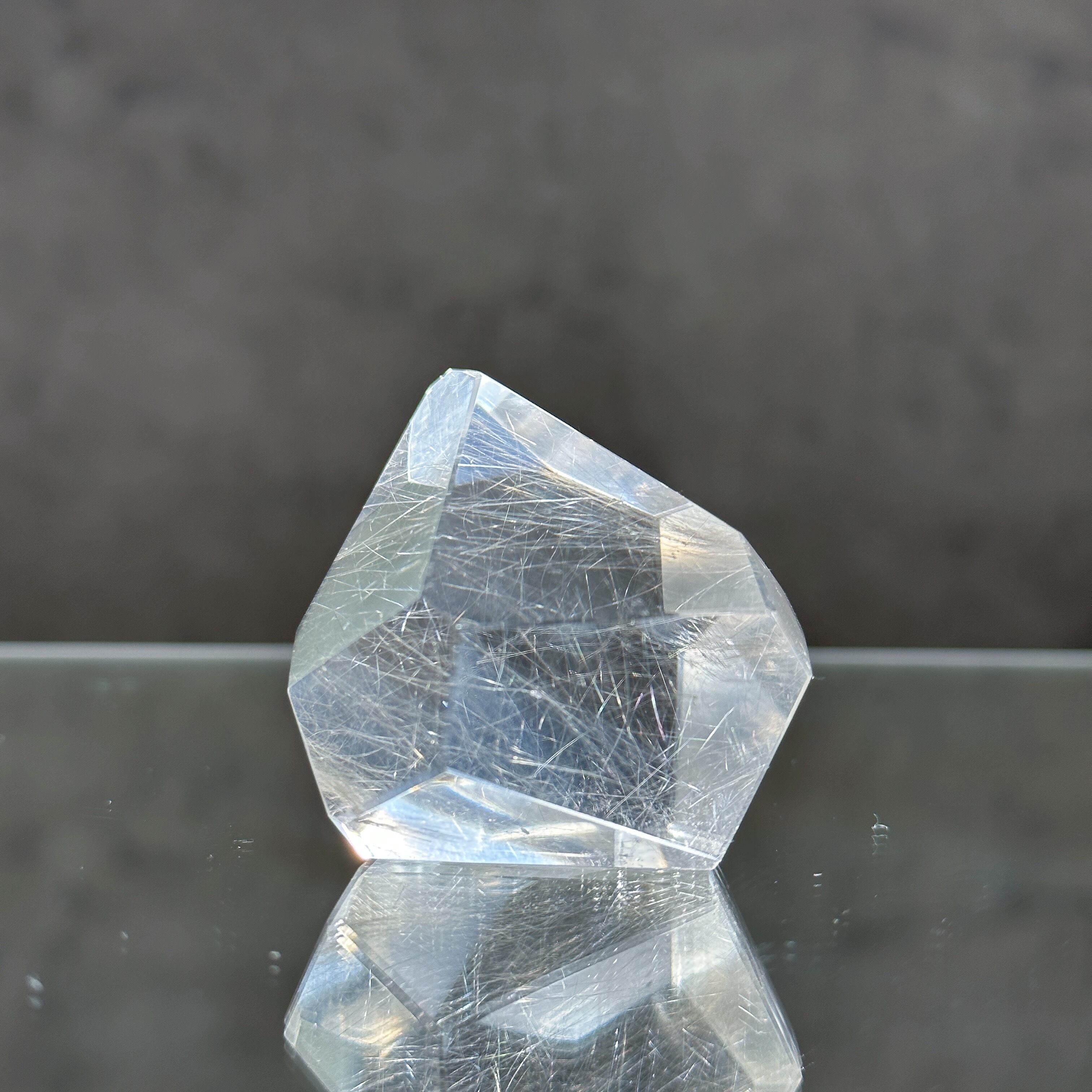 ルチル入り　クォーツ シルバールチルインクォーツ フリーフォーム23◇Rutile in Quartz