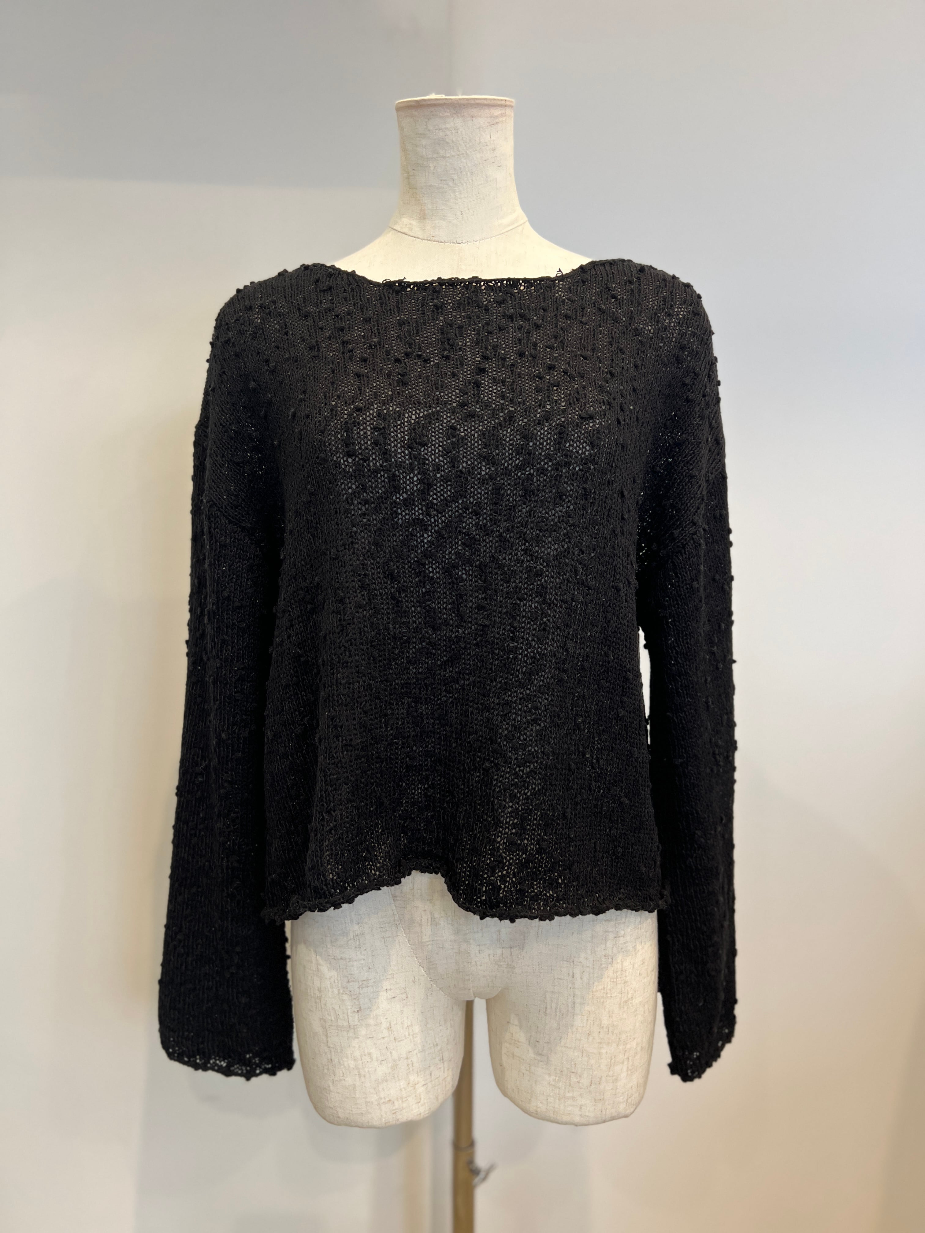 【SELECT】ponponヤーンワイドスリーブプルオーバー