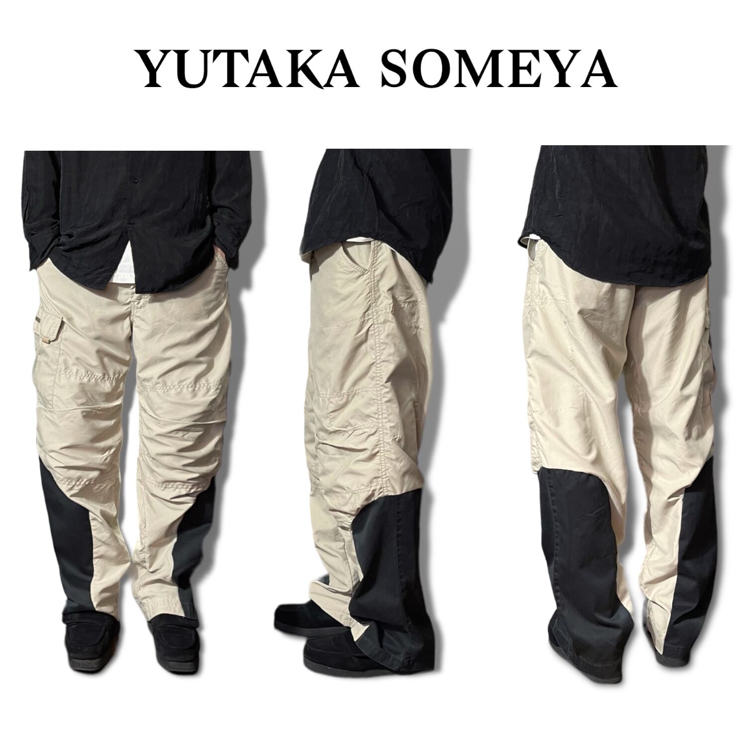 （YUTAKA SOMEYA）Switching Material Pants