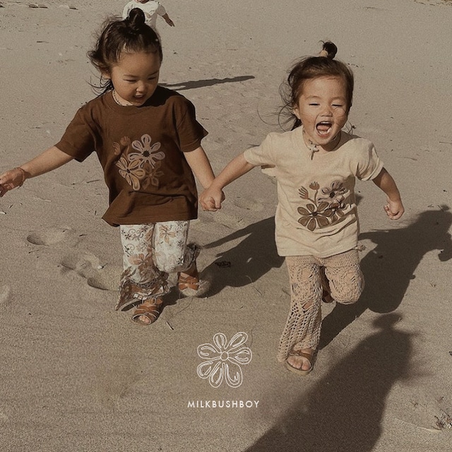 kids t-shirt 【 native flower 】