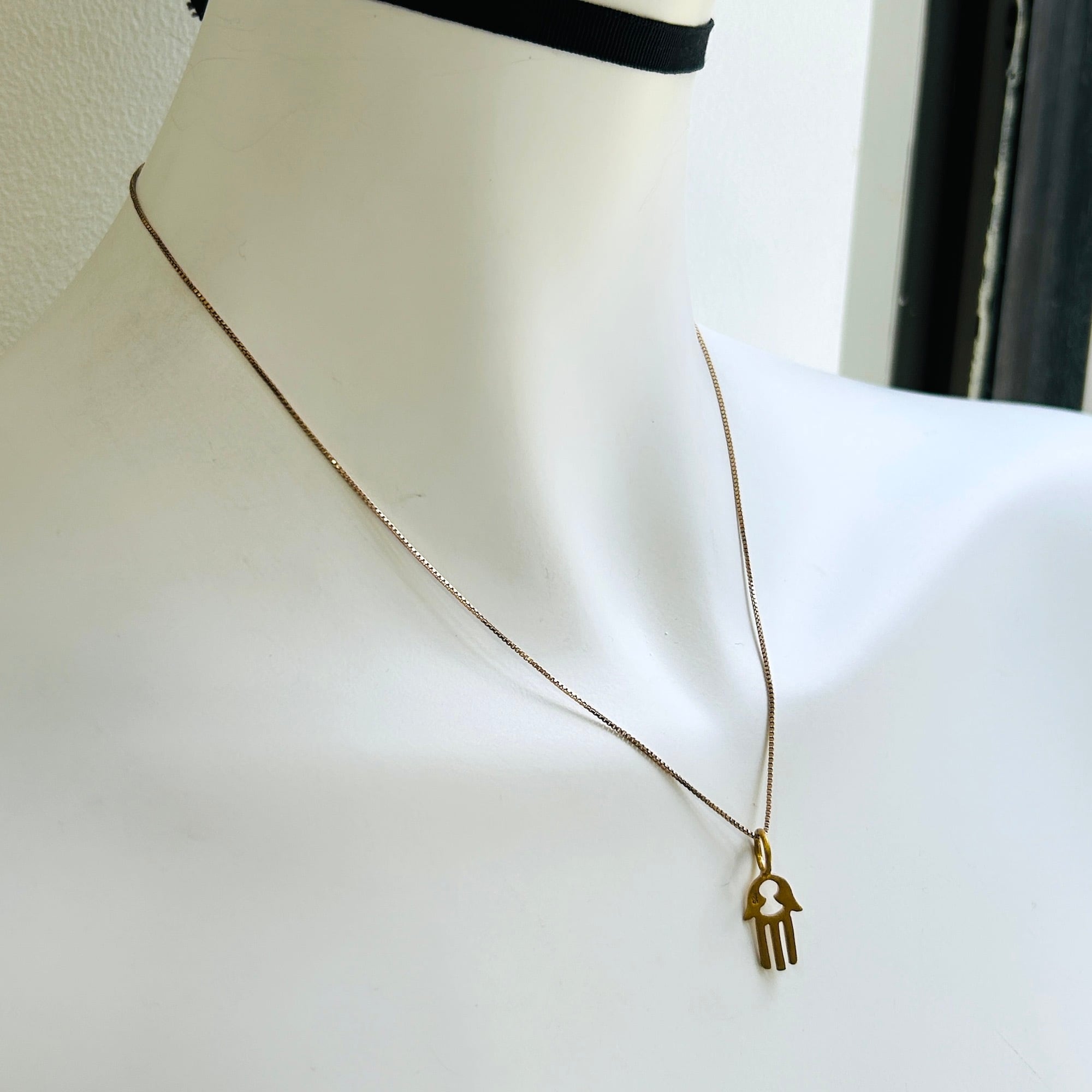 シルバー925 GP Hamsa Handネックレス（46cm） | Milo Antiques & Vintage
