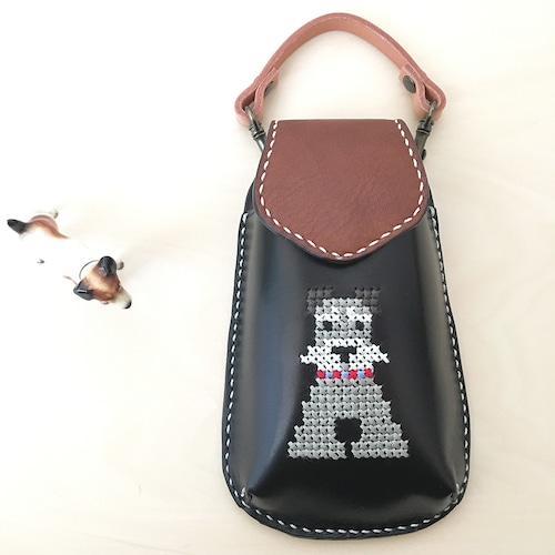 mobile case（Ｌ size）～ミニシュナ（黒）