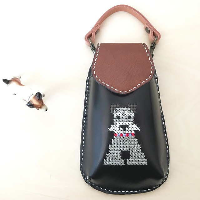 mobile case（Ｌ size）～ミニシュナ（黒）